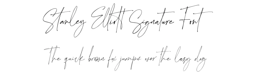 Stanley Elliott Signature Font by Abo Daniel Studio — Script Handwritten Font