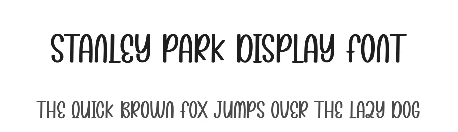 Stanley Park Display Font by andikastudio — Display Font