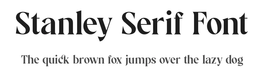 Stanley Serif Font by Storytype — Serif Font