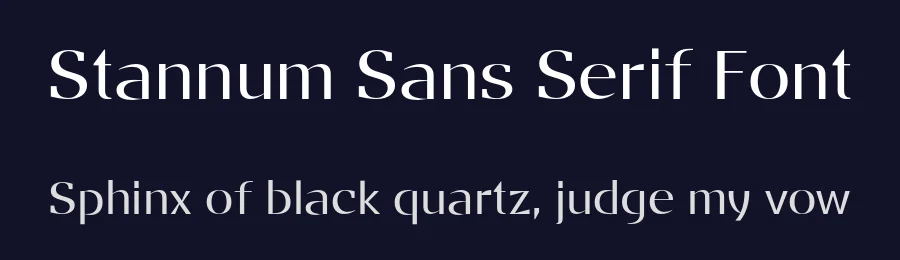 Stannum Sans Serif Font by Eko Bimantara — Sans Serif Font — thumbnail 2