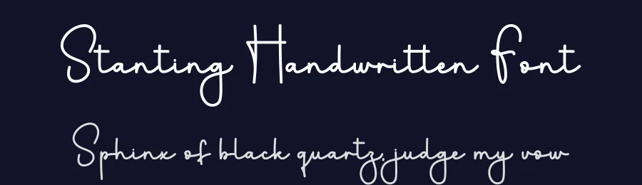 Stanting Handwritten Font by freshtypeink — Script Handwritten Font — thumbnail 2
