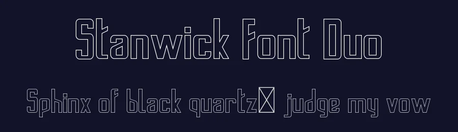 Stanwick Font Duo by edricstudio — Sans Serif Font — thumbnail 2