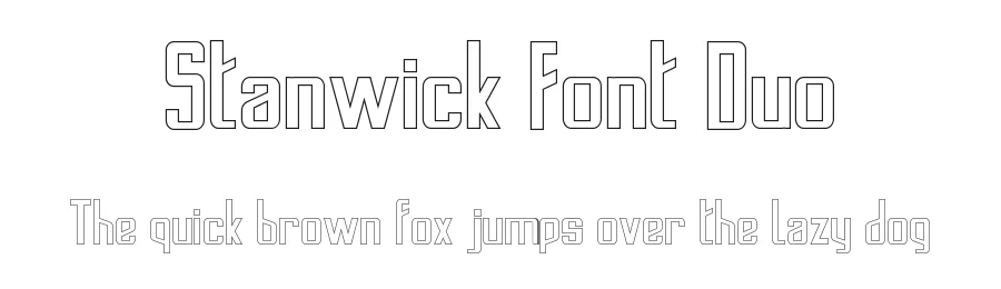 Stanwick Font Duo by edricstudio — Sans Serif Font
