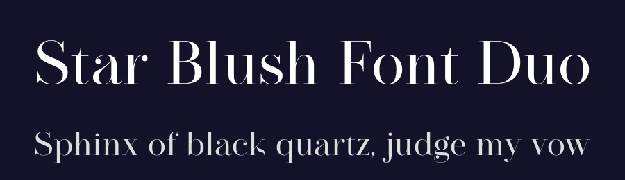 Star Blush Font Duo by Vampstudio — Serif Font — thumbnail 2