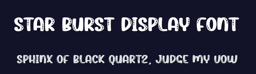 Star Burst Display Font by creativeletter — Display Font — thumbnail 2
