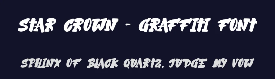 Star Crown – Graffiti Font by NuType — Script Handwritten Font — thumbnail 2