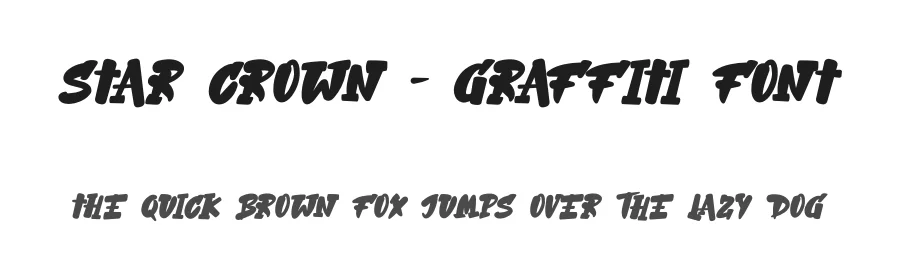 Star Crown β Graffiti Font by NuType β Script Handwritten Font