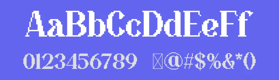 Star Crush – Pixelated Font by Pikgura Type — Display Font — thumbnail 3
