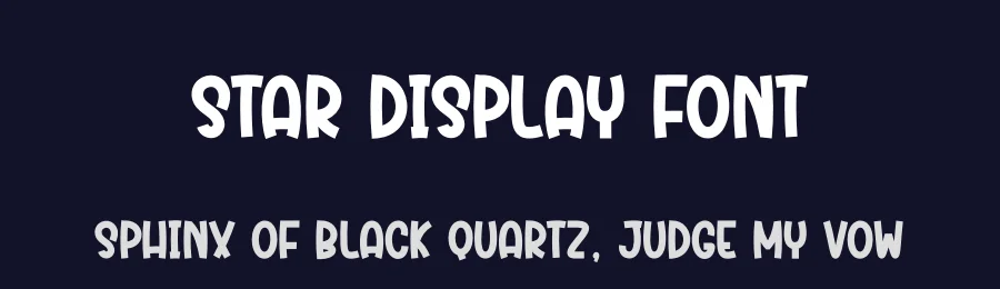 Star Display Font by Wati Studio — Display Font — thumbnail 2