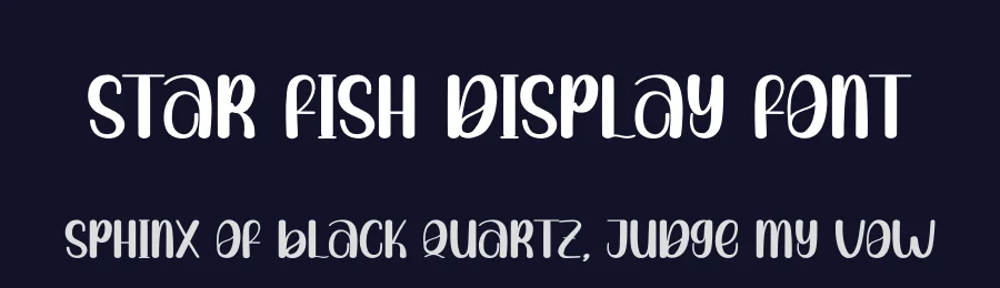 Star Fish Display Font by andikastudio — Display Font — thumbnail 2