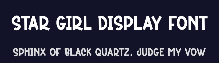 Star Girl Display Font by creativeletter — Display Font — thumbnail 2