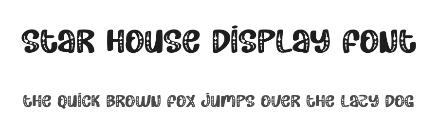 Star House Display Font by creativeletter — Display Font