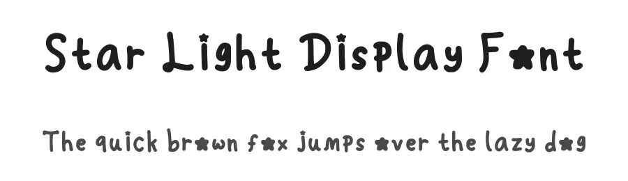 Star Light Display Font by ngeditt — Decorative Font