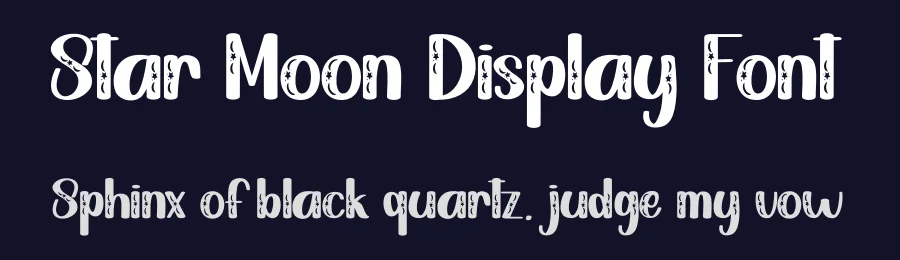 Star Moon Display Font by andikastudio — Display Font — thumbnail 2