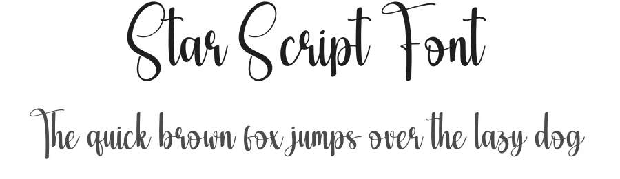 Star Script Font by creativeletter — Script Handwritten Font