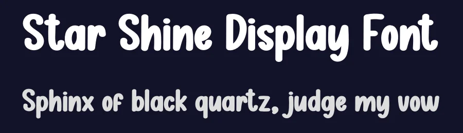 Star Shine Display Font by creativeletter — Display Font — thumbnail 2