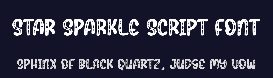 Star Sparkle Script Font by creativeletter — Display Font — thumbnail 2