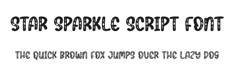 Star Sparkle Script Font by creativeletter — Display Font