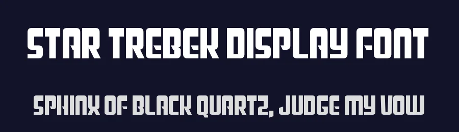 Star Trebek Display Font by Chequered Ink — Display Font — thumbnail 2