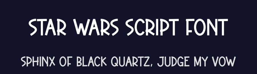 Star Wars Script Font by creativeletter — Display Font — thumbnail 2