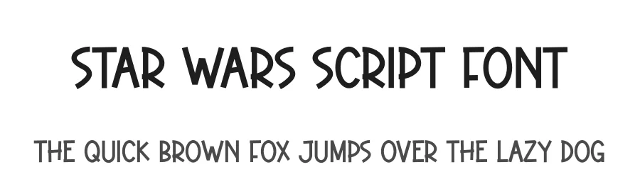 Star Wars Script Font by creativeletter — Display Font
