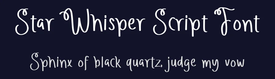 Star Whisper Script Font by Allouse.Studio — Script Handwritten Font — thumbnail 2
