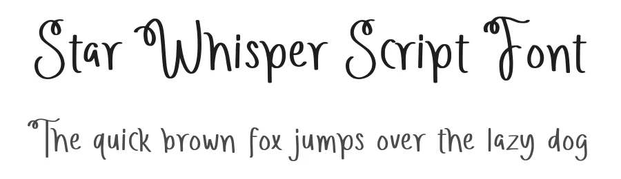 Star Whisper Script Font by Allouse.Studio — Script Handwritten Font