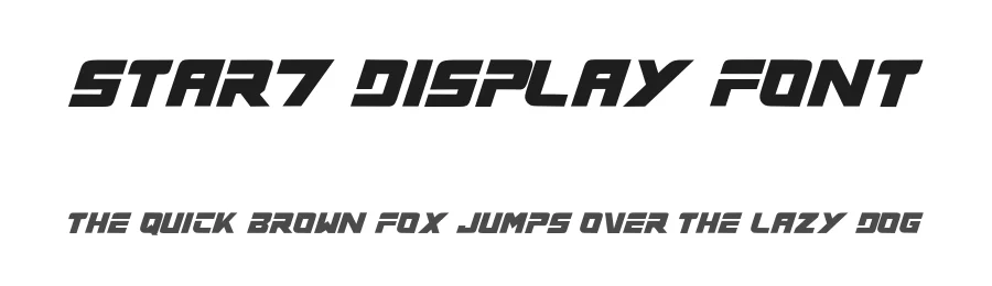 Star7 Display Font by GFRcreative — Display Font