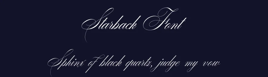 Starback Font by Bellinghamtype Foundry — Script Handwritten Font — thumbnail 2