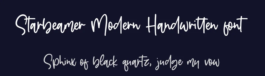 Starbeamer Modern Handwritten font by balpirick — Script Handwritten Font — thumbnail 2