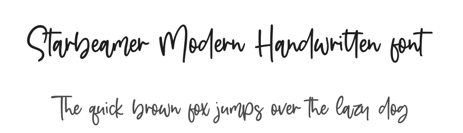 Starbeamer Modern Handwritten font by balpirick — Script Handwritten Font