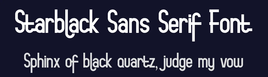 Starblack Sans Serif Font by NeutroneLabs — Sans Serif Font — thumbnail 2