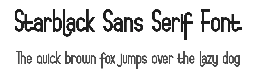 Starblack Sans Serif Font by NeutroneLabs — Sans Serif Font