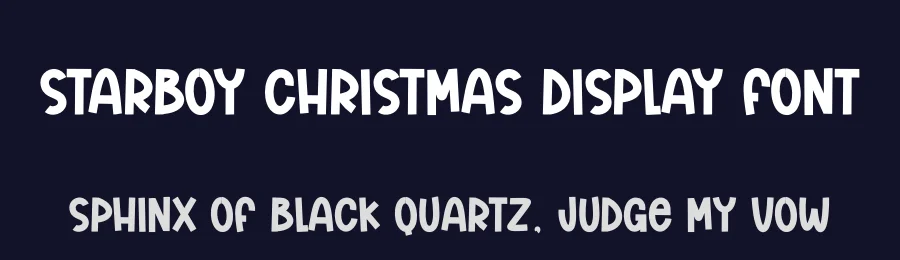 Starboy Christmas Display Font by andikastudio — Display Font — thumbnail 2