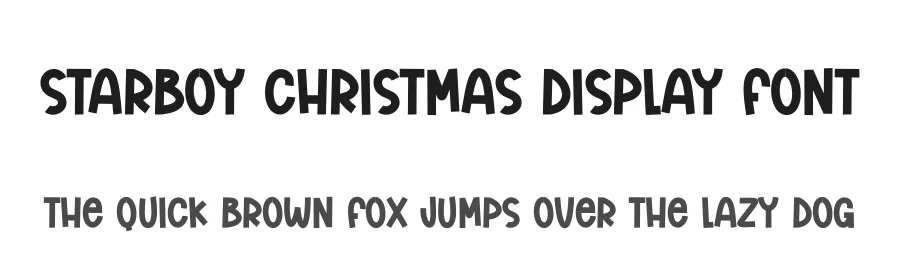 Starboy Christmas Display Font by andikastudio β Display Font