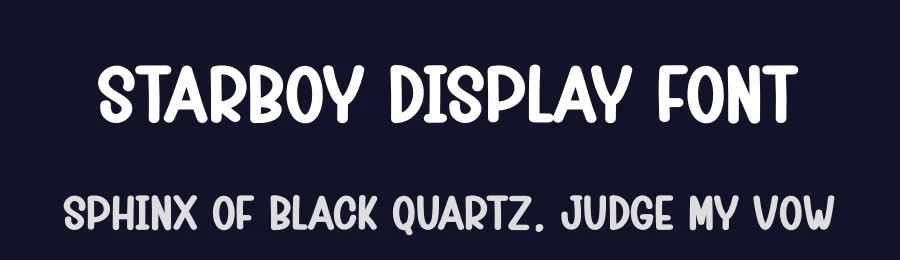 Starboy Display Font by creativeletter — Display Font — thumbnail 2