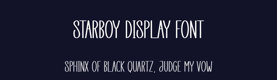 Starboy Display Font by creativeletter — Display Font — thumbnail 2