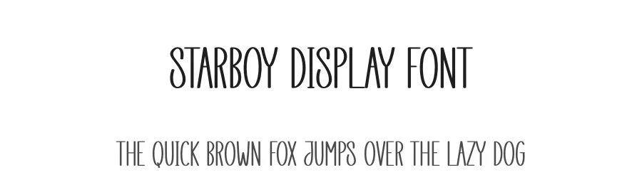 Starboy Display Font by creativeletter — Display Font