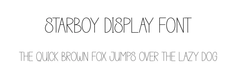Starboy Display Font by creativeletter — Display Font