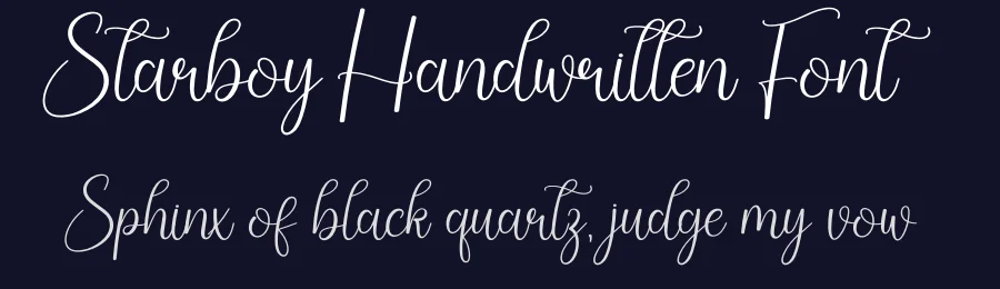 Starboy Handwritten Font by creativeletter — Script Handwritten Font — thumbnail 2
