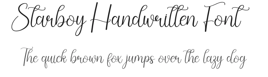 Starboy Handwritten Font by creativeletter — Script Handwritten Font
