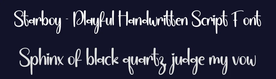 Starboy – Playful Handwritten Script Font by creativeletter — Script Handwritten Font — thumbnail 2
