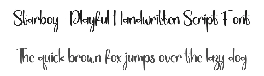 Starboy – Playful Handwritten Script Font by creativeletter — Script Handwritten Font