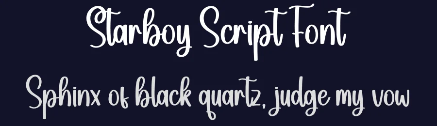 Starboy Script Font by creativeletter — Script Handwritten Font — thumbnail 2