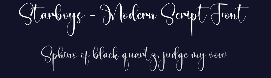 Starboys – Modern Script Font by creativeletter — Script Handwritten Font — thumbnail 2