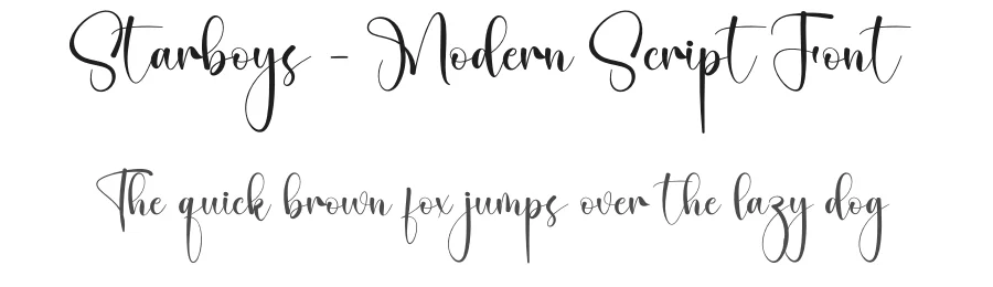 Starboys – Modern Script Font by creativeletter — Script Handwritten Font