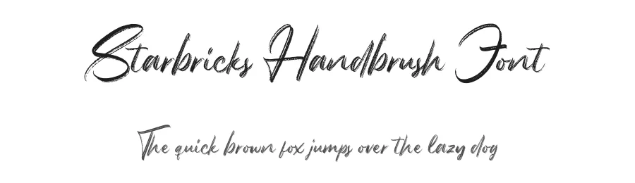Starbricks Handbrush Font by Garisman Std — Script Handwritten Font