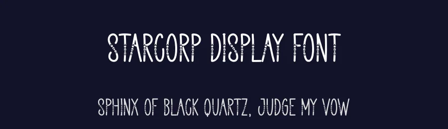 Starcorp Display Font by andikastudio — Display Font — thumbnail 2