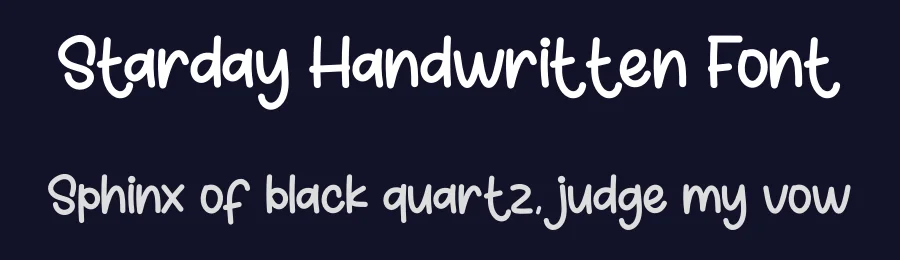 Starday Handwritten Font by creativeletter — Script Handwritten Font — thumbnail 2