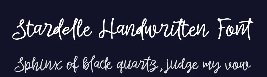 Stardelle Handwritten Font by letterhanna — Display Font — thumbnail 2